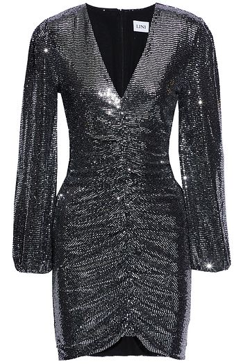 JONATHAN SIMKHAI Ariana ruched embellished stretch-jersey mini dress