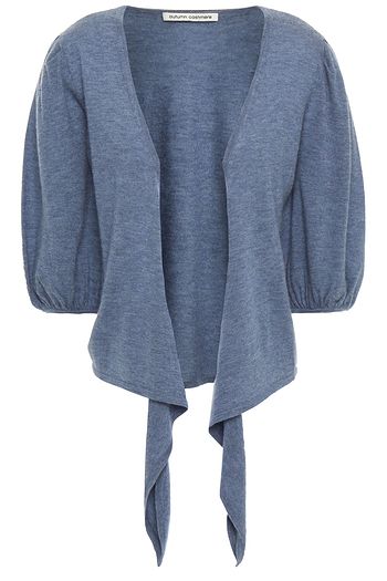 AUTUMN CASHMERE Knotted mélange cashmere cardigan