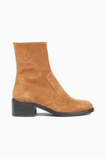 BY FAR Lara suede ankle boots