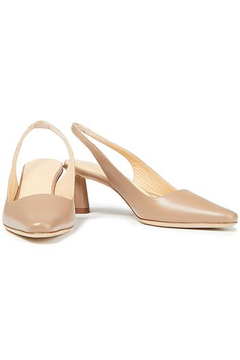 BY FAR Diana leather slingback pumps