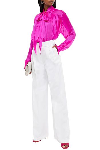 ALEXANDRE VAUTHIER Cotton wide-leg pants