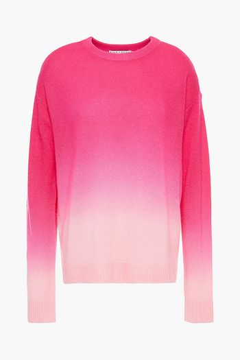 ALICE + OLIVIA Dégradé cashmere-blend sweater
