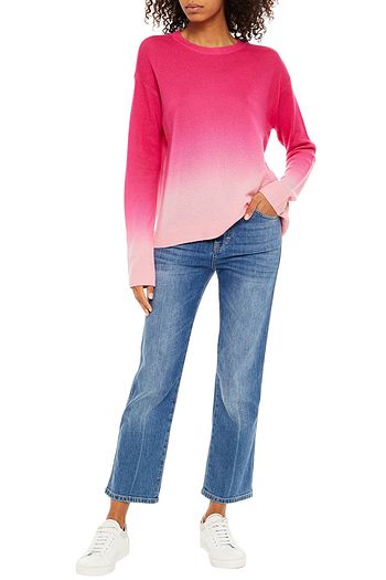ALICE + OLIVIA Dégradé cashmere-blend sweater