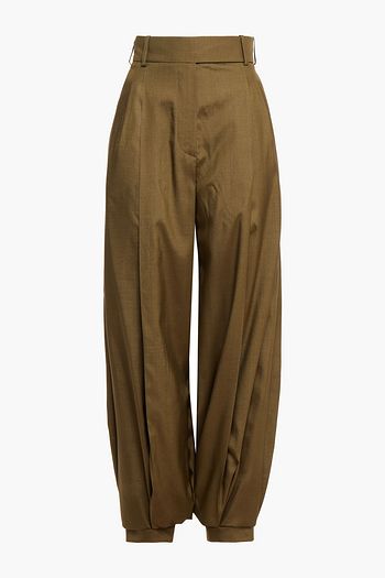 ALEXANDRE VAUTHIER Silk-twill tapered pants