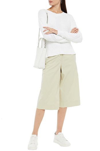 COTTON BY AUTUMN CASHMERE Ribbed cotton sweater