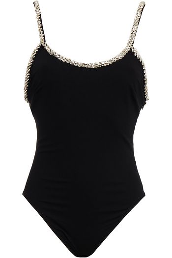 ALEXANDRE VAUTHIER Crystal-embellished stretch-crepe bodysuit