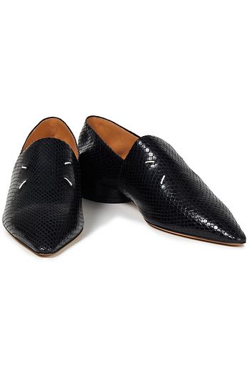 MAISON MARGIELA Loafers aus Leder mit Schlangeneffekt
