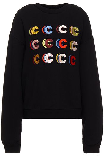 ÊTRE CÉCILE Embroidered French cotton-terry sweatshirt