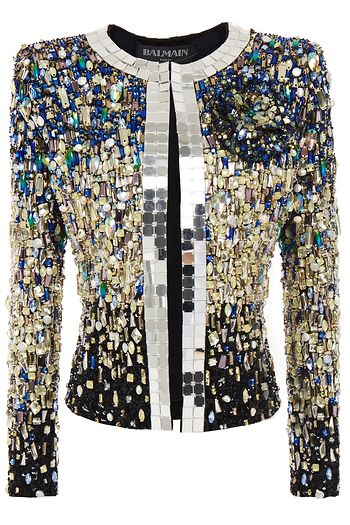 BALMAIN Jacke aus Wolle mit Verzierung