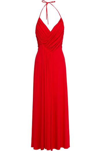 ALEXANDRE VAUTHIER Gathered stretch-crepe halterneck midi dress