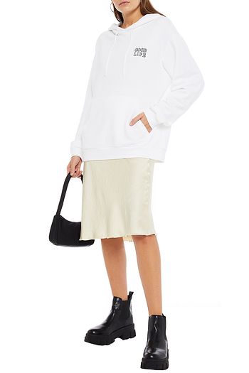 ÊTRE CÉCILE Good Life Aurelia printed French organic cotton-terry hoodie