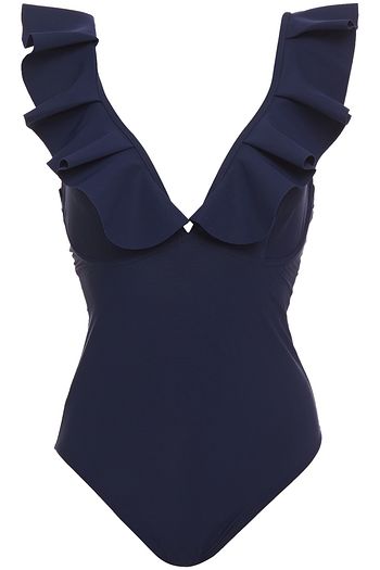 BONDI BORN Ruffled swimsuit