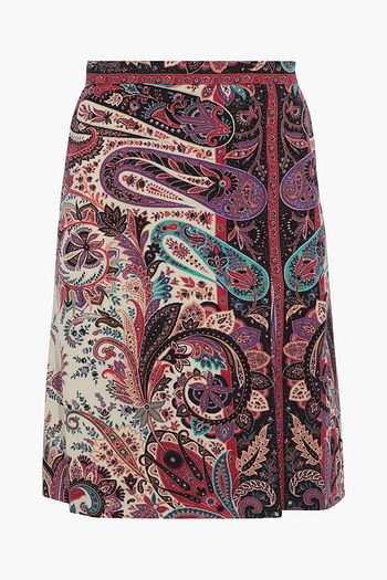 ETRO Printed wool skirt