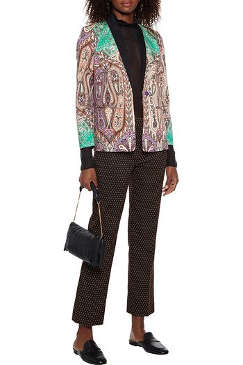ETRO Cotton-blend jacquard straight-leg pants