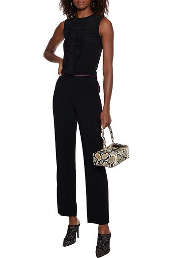 ETRO Ruffled silk crepe de chine top