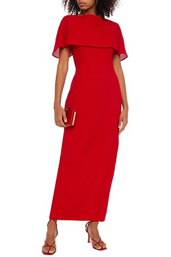 EMILIA WICKSTEAD Layered cloqué maxi dress