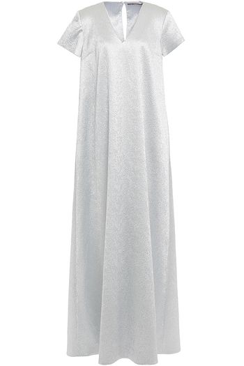 EMILIA WICKSTEAD Sabrina Robe aus Cloqué in Metallic-Optik
