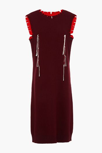 MAISON MARGIELA Kleid aus einer Wollmischung mit Stickereien