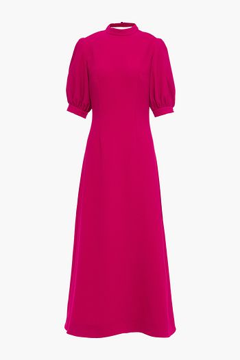 EMILIA WICKSTEAD Victoria cutout stretch-crepe midi dress
