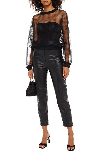 ALEXANDRE VAUTHIER Flocked tulle sweatshirt