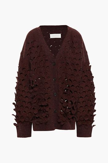 MAISON MARGIELA Oversized cutout brushed wool cardigan