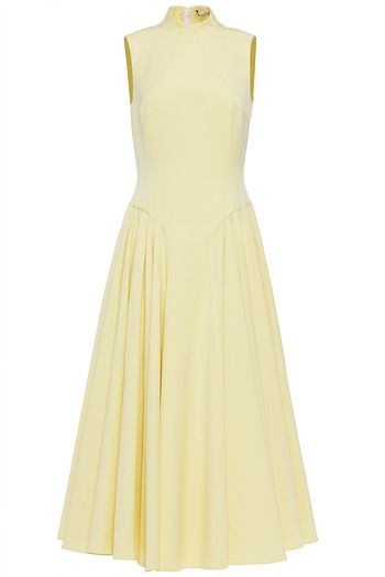 EMILIA WICKSTEAD Neville pleated cady midi dress