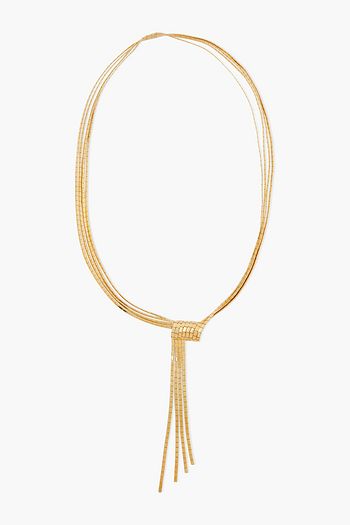 BOTTEGA VENETA Gold-tone silver necklace