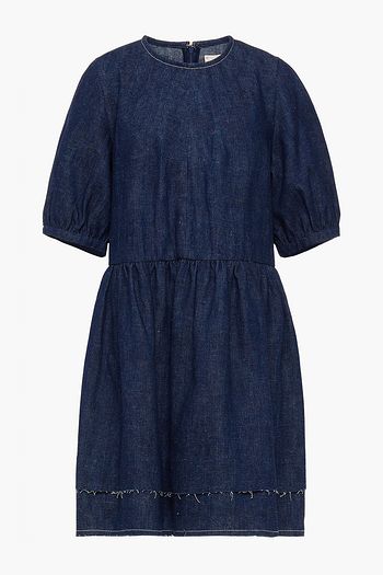 &DAUGHTER Esther gathered denim mini dress