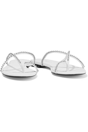 3.1 PHILLIP LIM Kiddie crystal-embellished leather sandals
