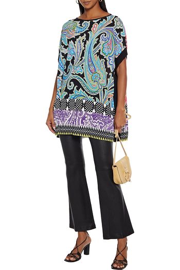 ETRO Printed stretch-knit top