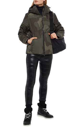 HOLDEN Camouflage-print hooded down jacket