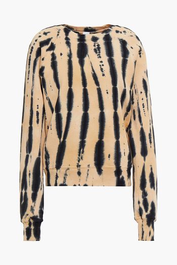 RE/DONE Tie-dyed French cotton-terry sweatshirt