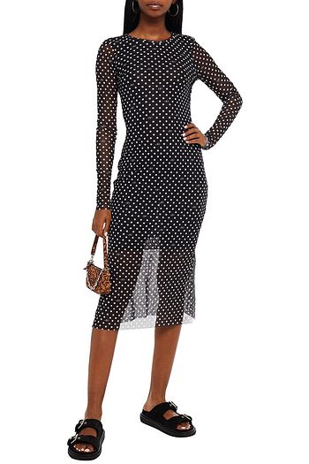 BAUM UND PFERDGARTEN Jolanda printed stretch-mesh midi dress