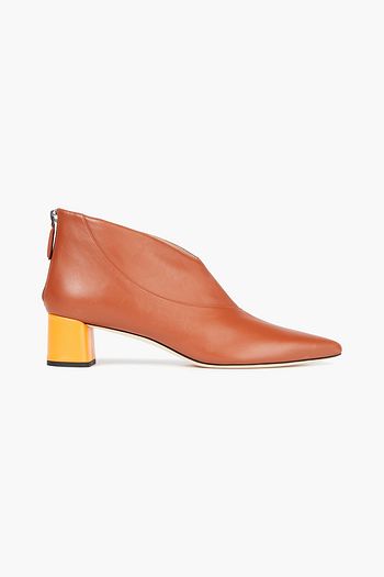 EMILIO PUCCI Two-tone leather ankle boots