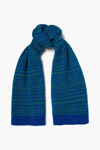 AMERICAN VINTAGE Jacquard-knit alpaca-blend scarf