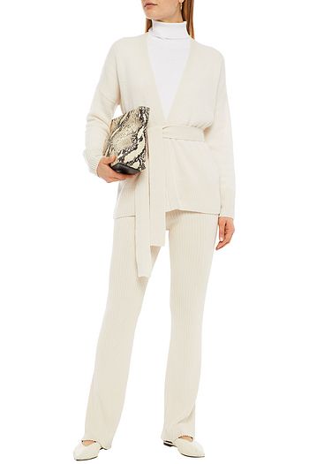 360CASHMERE Belted cashmere cardigan