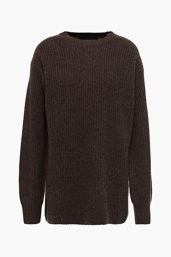 360CASHMERE Mélange ribbed cashmere sweater