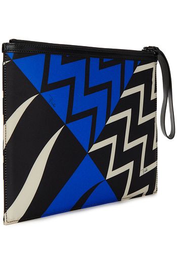 EMILIO PUCCI Printed satin pouch