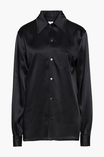 MAISON MARGIELA Hemd aus glänzendem Crêpe