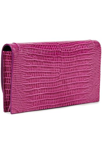 EMILIO PUCCI Lizard-effect leather continental wallet