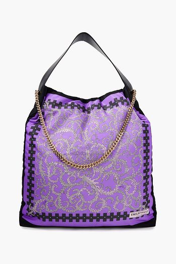 KOCHÉ X EMILIO PUCCI Leather-trimmed printed shell shoulder bag