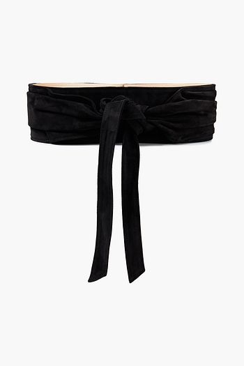 BALMAIN Knotted suede belt