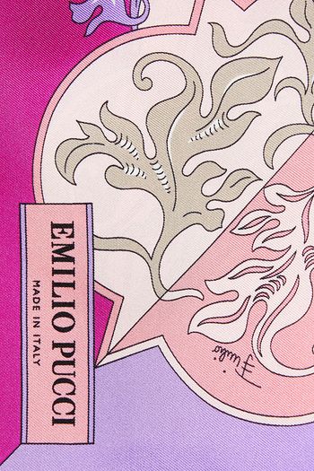 EMILIO PUCCI Printed silk-twill scarf