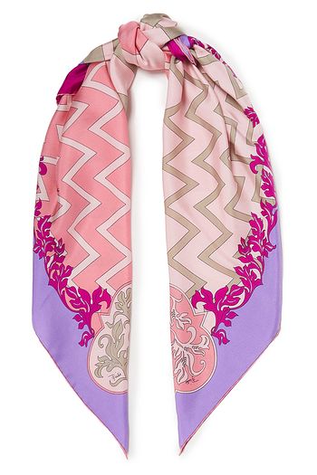 EMILIO PUCCI Printed silk-twill scarf