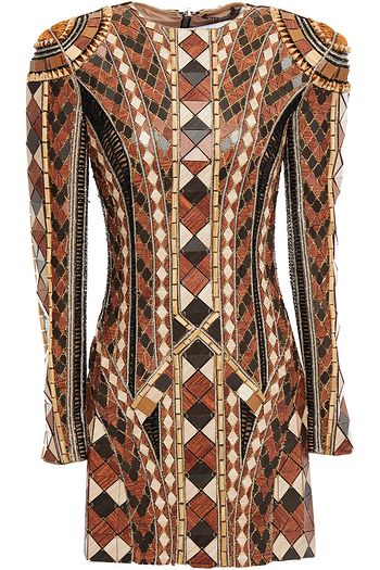 BALMAIN Verziertes Minikleid aus Tüll