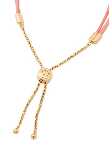 TORY BURCH Gold-tone enamel leather bracelet