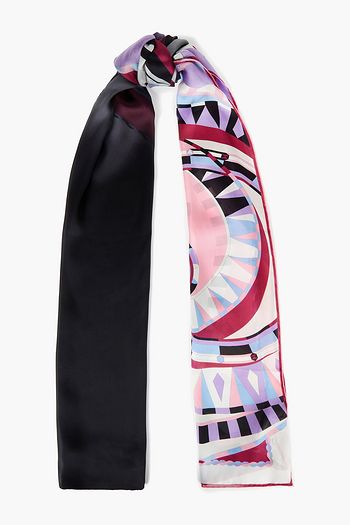 EMILIO PUCCI Printed silk-chiffon scarf