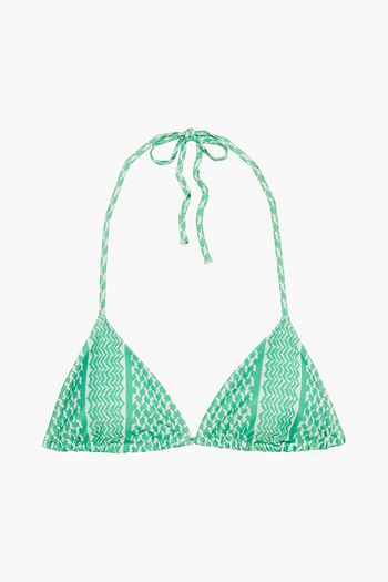 CECILIE COPENHAGEN Printed triangle bikini top