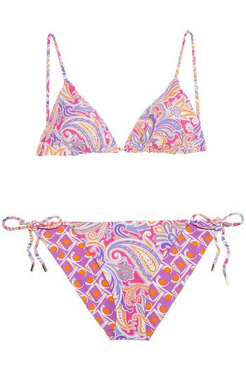 ETRO Reversible printed triangle bikini