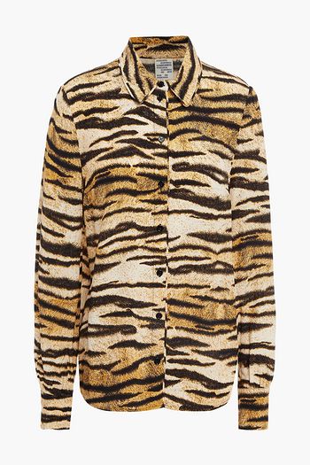 BAUM UND PFERDGARTEN Meeko zebra-print crepe shirt